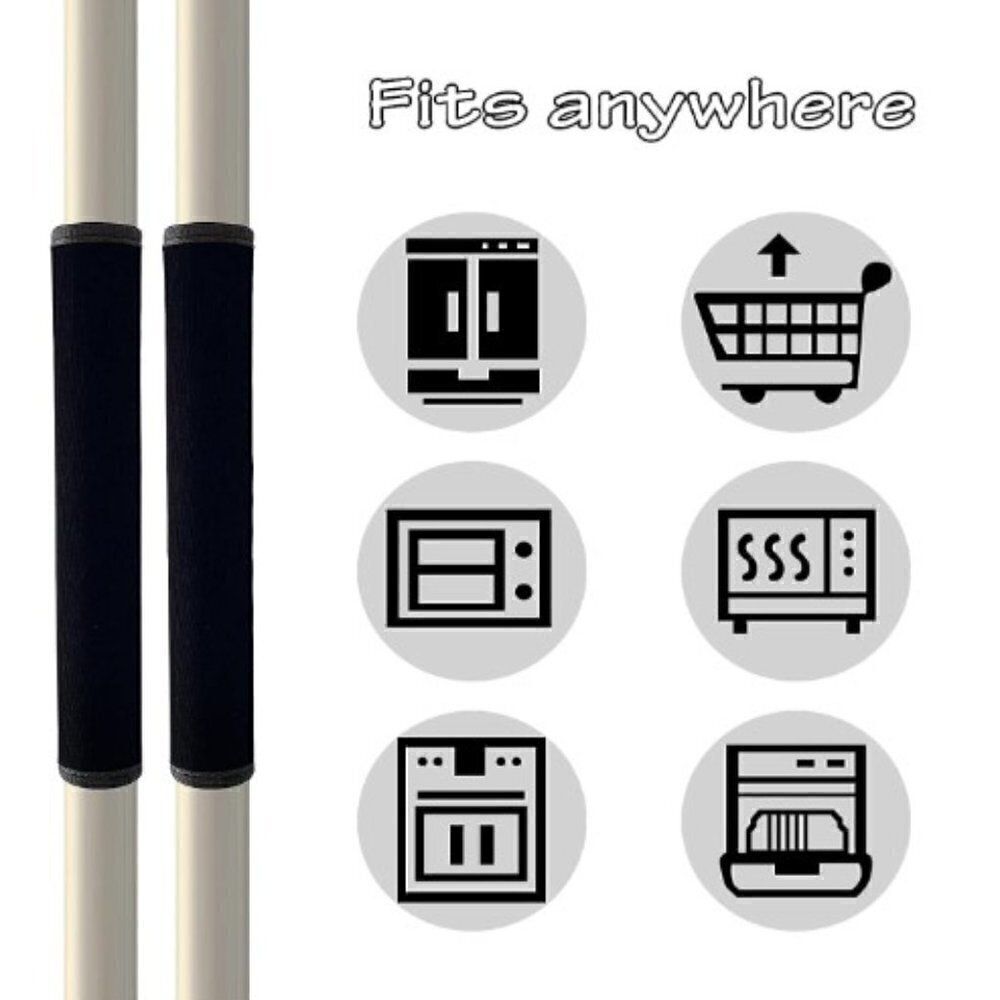 MIAOWATER 2 Pcs Refrigerator Door Handle Covers Kitchen Appliance Decor Handles